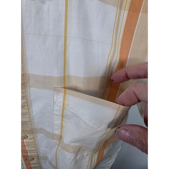 Hollister Mens XL Plaid Short Sleeve Button Up Shirt Exotic Tailoring  /A126 - Picture 5 of 7